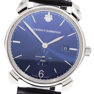 CUERVO Y SOBRINOS Historiador 3195 Date blue Dial Automatic Men&#039;s Watch_883